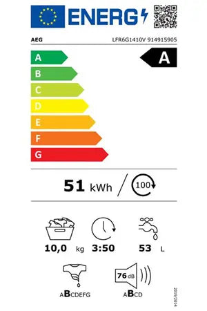 Lave-linge hublot AEG LFR6G1410V Aeg