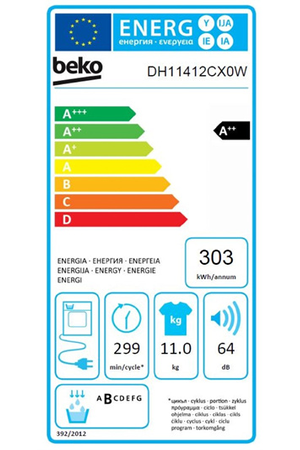 Sèche-linge BEKO DH11412CX0W