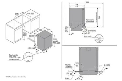 Lave-vaisselle Asko DFI777UXXL ENCASTRABLE 60 CM