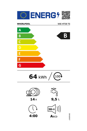 Lave-vaisselle Whirlpool W8IHT58TS