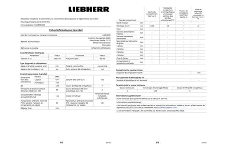 Cave de vieillissement Liebherr WPBLI5231-20