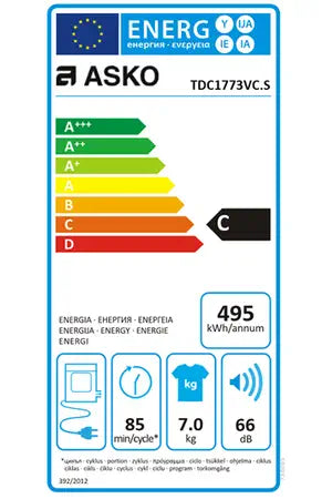 Sèche-linge ASKO TDC1773VC.S