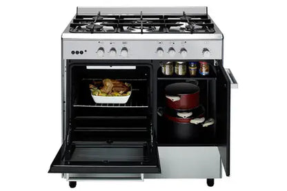 Piano de cuisson Airlux AA9PCGIX2 Butamax - Butanette 90cm Gaz noir inox