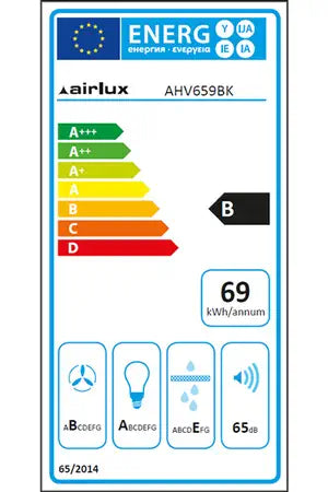 Hotte escamotable Airlux AHV659BK