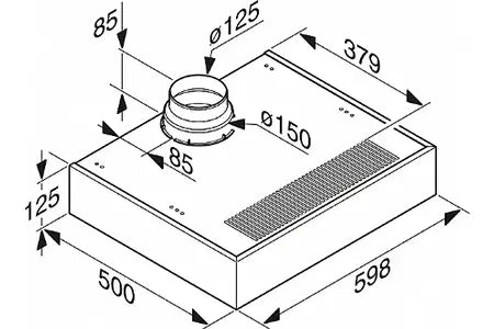 Hotte casquette Miele DA 1260 IN