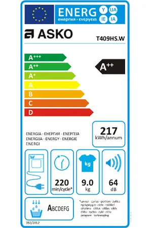 Sèche-linge ASKO T 409HSW