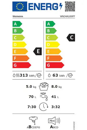 Lave-linge séchant Siemens WN34A100FF