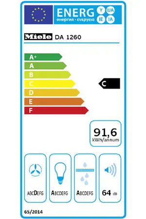 Hotte casquette Miele DA 1260 IN