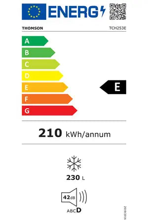 Congélateur coffre Thomson TCH253E