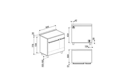 Piano de cuisson Smeg ESTHETIQUE SCB92MN8