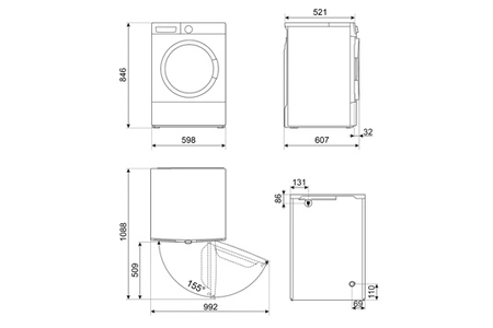 Sèche-linge SMEG DNP83SLIN