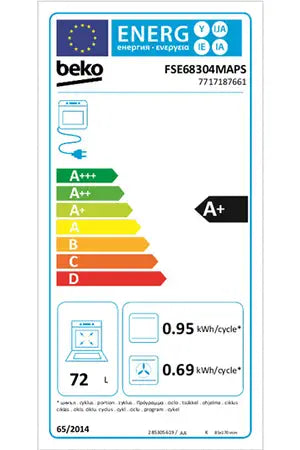 Cuisinière induction Beko FSE68304MAPS