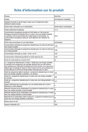Sèche-linge ELECTROLUX EW7H4963AD