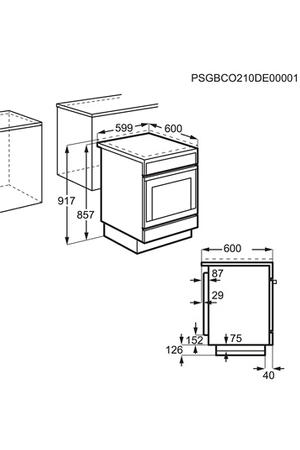 Cuisinière induction Faure FCI6599PSA