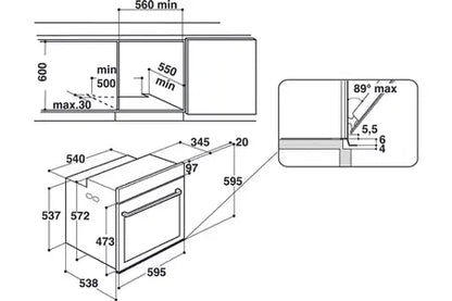 Four encastrable Whirlpool AKZ96490IX