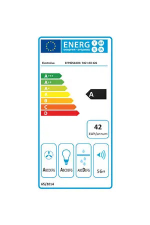 Hotte décorative murale Electrolux EFF90563OX