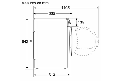 Sèche-linge BOSCH SERENITY WPG2312SFR