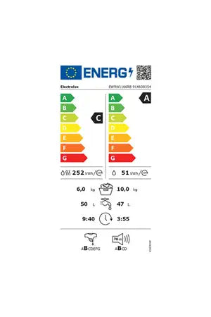 Lave-linge séchant Electrolux EW9W1166RB Electrolux