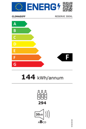 Cave de vieillissement Climadiff RESERVE300XL